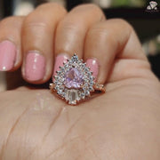 Heart Cut Morganite Ring