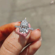 Five Prong Pear Cut Ring